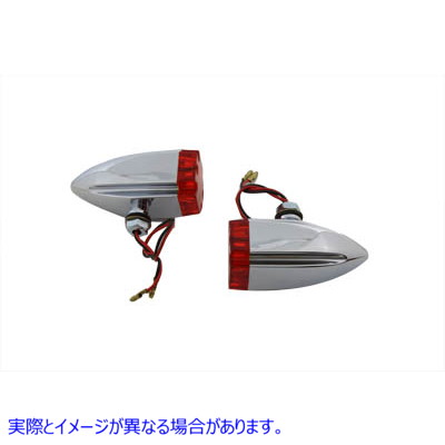 33-0688 マルタレッドレンズとLEDマーカーランプセット Maltese Red Lens and LED Marker Lamp Set 取寄せ Vツイン (検索用／