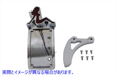 33-0809 クローム曲面テールランプキット レディタイプ Chrome Curved Tail Lamp Kit Lady Type 取寄せ Vツイン (検索用／