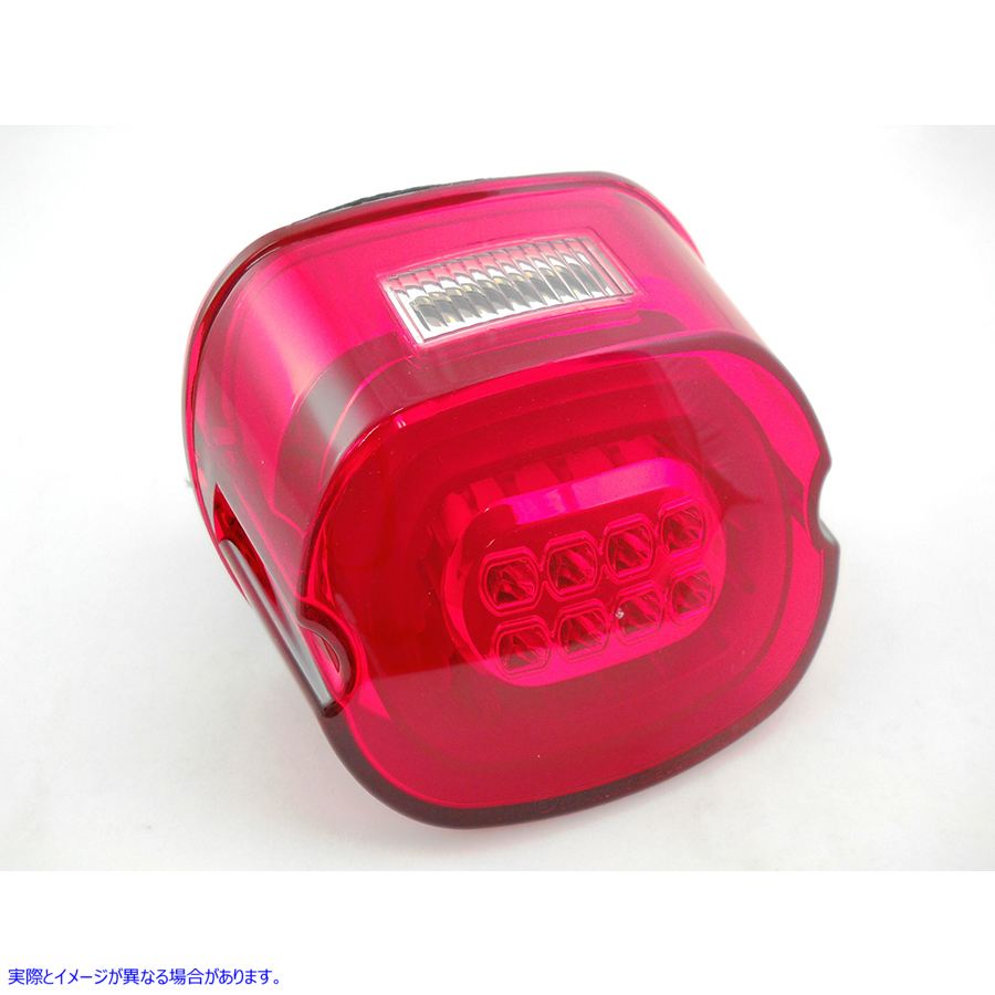 33-0832 レイダウンLEDテールランプ レッド Lay Down LED Tail Lamp Red 取寄せ Vツイン (検索用／67800357