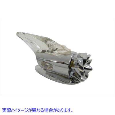 33-0879 クロムアンバーファン式マーカーランプ Chrome Amber Fan Operated Marker Lamp 取寄せ Vツイン (検索用／