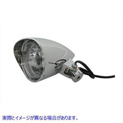 33-0923 3-1/2 インチ ラウンド ヘッドランプ ビレット バイザー付き 3-1/2 inch Round Headlamp Billet with Visor 取寄せ Vツ