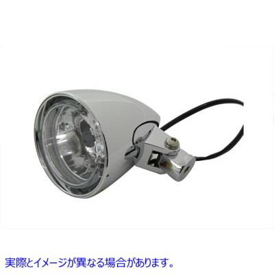 33-0924 3-1/2 インチ ラウンド ヘッドランプ ビレット 3-1/2 inch Round Headlamp Billet 取寄せ Vツイン (検索用／