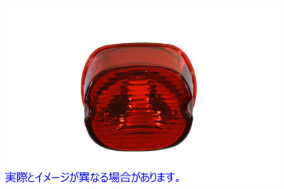 33-0930 レイダウン スタイル レッド テール ランプ レンズ Laydown Style Red Tail Lamp Lens 取寄せ Vツイン (検索用／