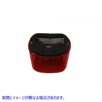 33-0935 テールランプレンズ レイダウンスタイル レッド Tail Lamp Lens Laydown Style Red 取寄せ Vツイン (検索用／