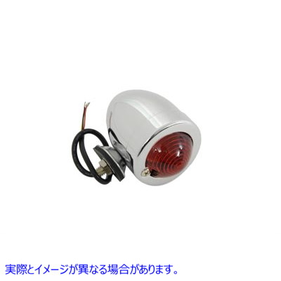 33-0969 クロームブレットマーカーランプ レッド 3線式 Chrome Bullet Marker Lamp Red 3 Wire Type 取寄せ Vツイン (検索用／