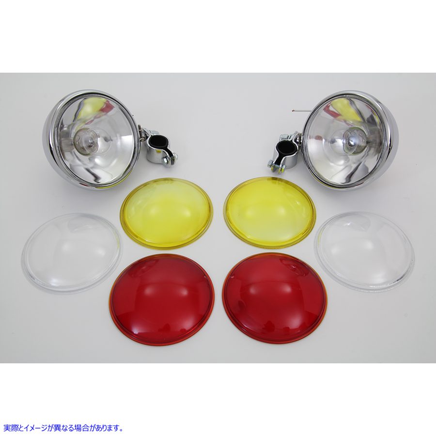 33-1041 クロームスポットランプセット Chrome Spotlamp Set 取寄せ Vツイン (検索用／