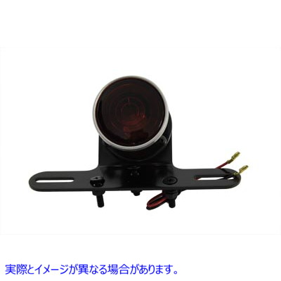 33-1063 ブラック 2 インチ ラウンド テール ランプ Black 2 inch Round Tail Lamp 取寄せ Vツイン (検索用／