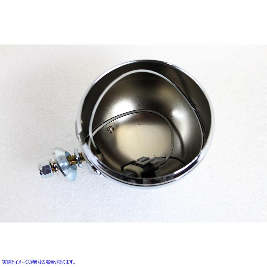 33-1110 クロムスポットランプシェルとワイヤーキット Chrome Spotlamp Shell and Wire Kit 取寄せ Vツイン (検索用／