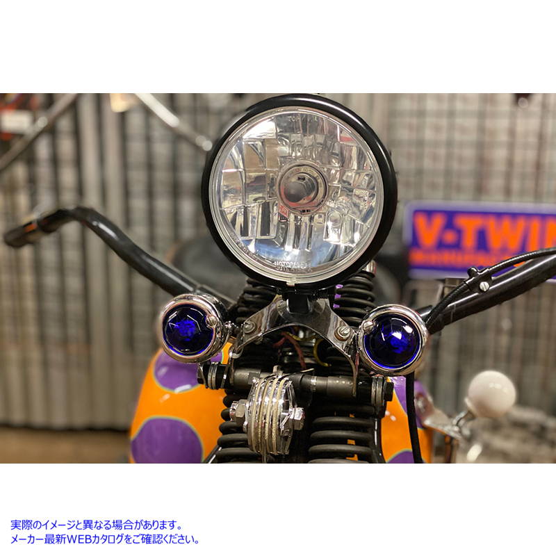 33-1140 ブルーファセットテールランプレンズセット 取寄せ Vツイン Blue Faceted Tail Lamp Lens Set (検索用／