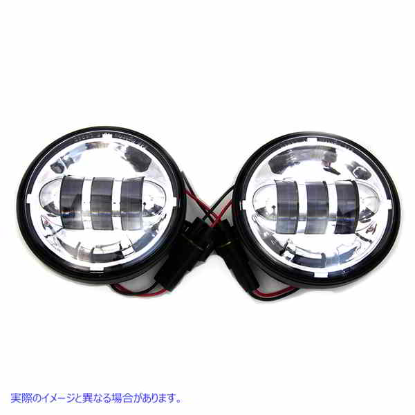 33-1145 4-1/2 インチ LED スポットランプ アセンブリ クローム 4-1/2 inch LED Spotlamp Assembly Chrome 取寄せ Vツイン (検索