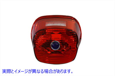 33-1170 Tail Lamp Lens Laydown Style Red with Blue Dot 取寄せ Vツイン (検索用／ Wyatt Gatling