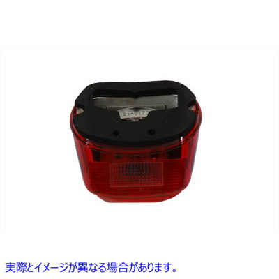 33-1171 Tail Lamp Lens Laydown Style Red with Blue Dot 取寄せ Vツイン (検索用／ Wyatt Gatling
