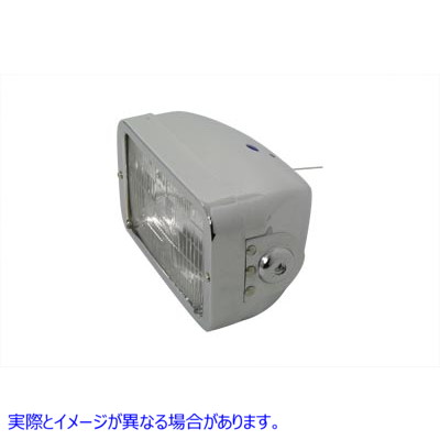 33-1211 4-1/2 インチ ヘッドランプ 角型キャディ タイプ クローム 4-1/2 inch Headlamp Rectangular Caddy Type Chrome 取寄せ