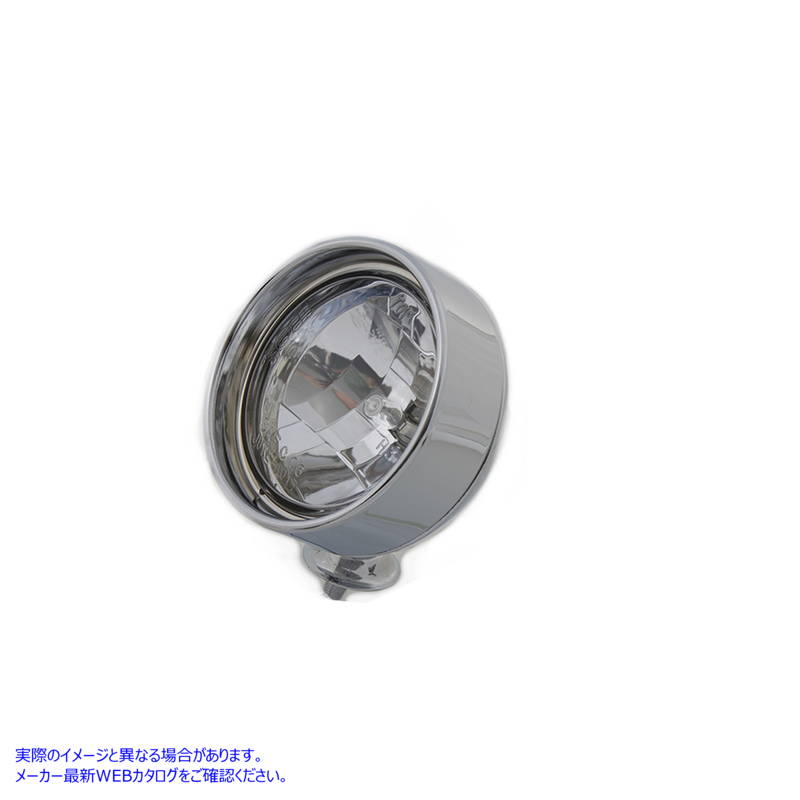 33-1245 クローム 4 インチ スポットランプ H-3 電球はめ込み式 Chrome 4 inch Spotlamp with H-3 Bulb Inset Type 取寄せ Vツイ