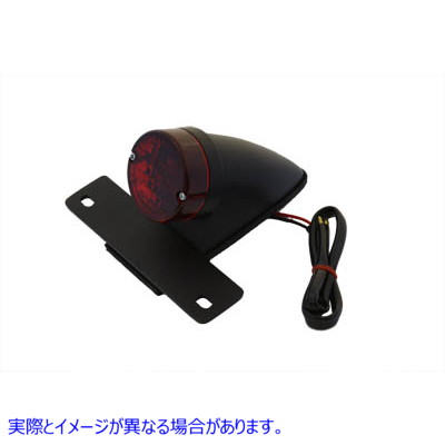 33-1290 ブラック P-K スポーツ テールランプ (レッドレンズ付き) Black P-K Sport Tail Lamp with Red Lens 取寄せ Vツイン (検