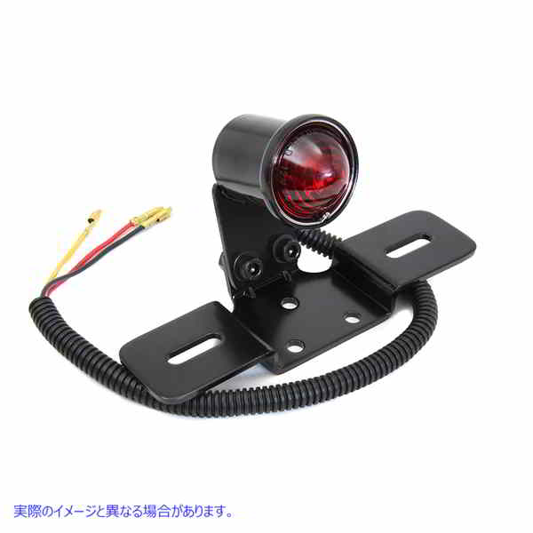 33-1326 ブラックラウンドテールランプ Black Round Tail Lamp 取寄せ Vツイン (検索用／