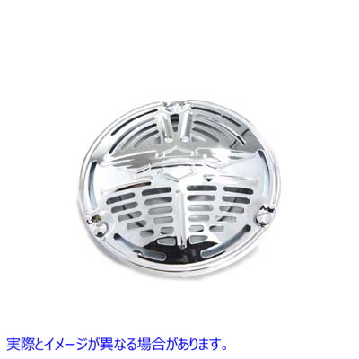 33-1460 デルコ レミー クローム 6 ボルト ホーン ウィング Delco Remy Chrome 6 Volt Horn Wing 取寄せ Vツイン (検索用／69001