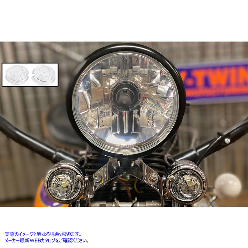 33-1463 レプリカガイドバレットマーカーランプセット クリア Replica Guide Bullet Marker Lamp Set Clear 取寄せ Vツイン (検