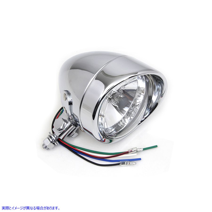 33-1466 4 インチ丸型ヘッドランプ 12 ボルト 4 inch Round Headlamp 12 Volt 取寄せ Vツイン (検索用／