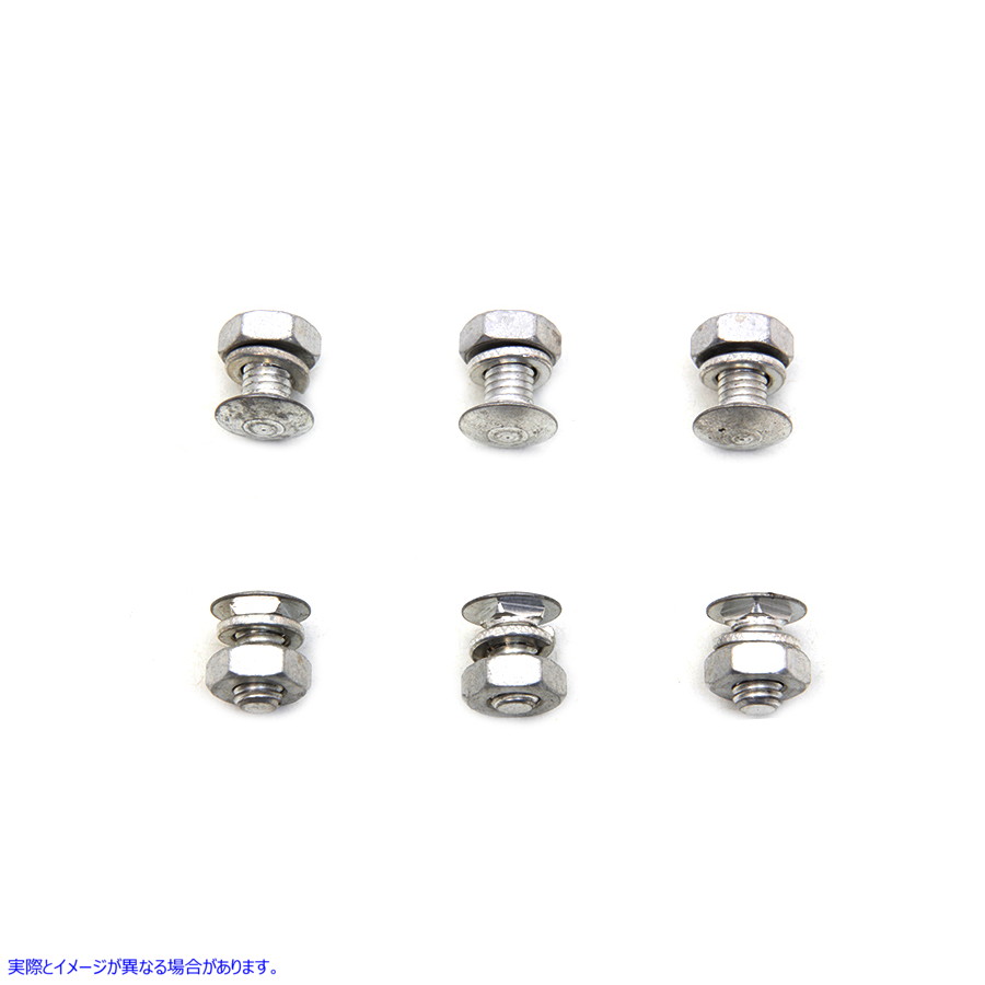 33-1515 ホーンキャリッジボルトセット カドミウムメッキ Horn Carriage Bolt Set Cadmium Plated 取寄せ Vツイン (検索用／4809