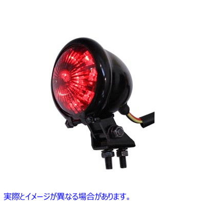 33-1527 丸型 LED テールランプ レッドレンズ付き Round LED Tail Lamp with Red Lens 取寄せ Vツイン (検索用／