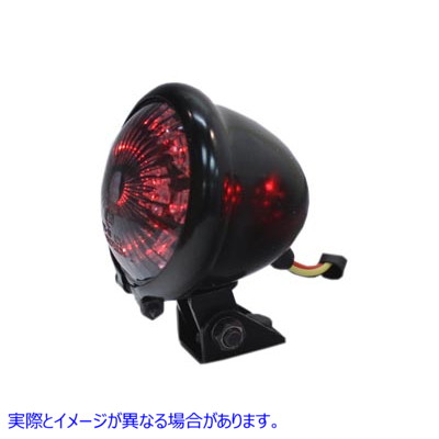 33-1529 丸型LEDテールランプ スモークレンズ付き Round LED Tail Lamp with Smoked Lens 取寄せ Vツイン (検索用／