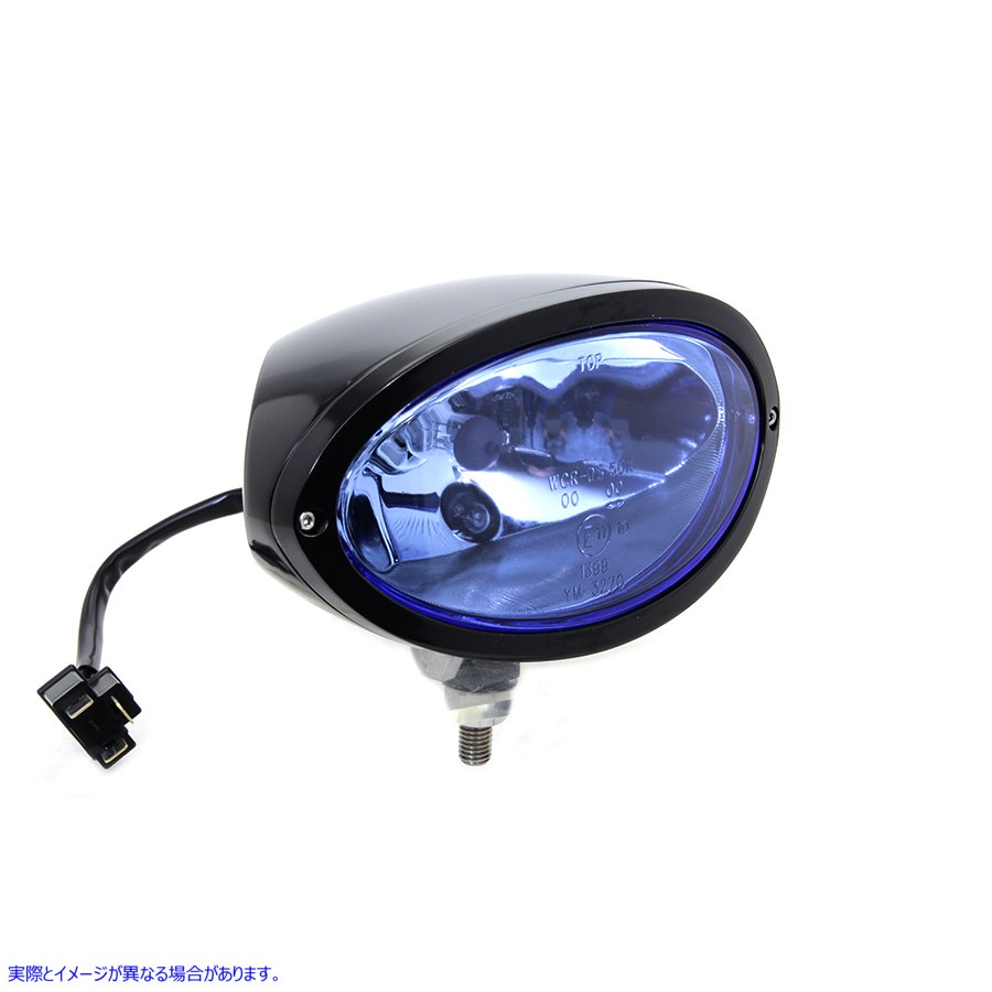 33-1544 ブラックオーバルスタイルヘッドランプ Black Oval Style Headlamp 取寄せ Vツイン (検索用／