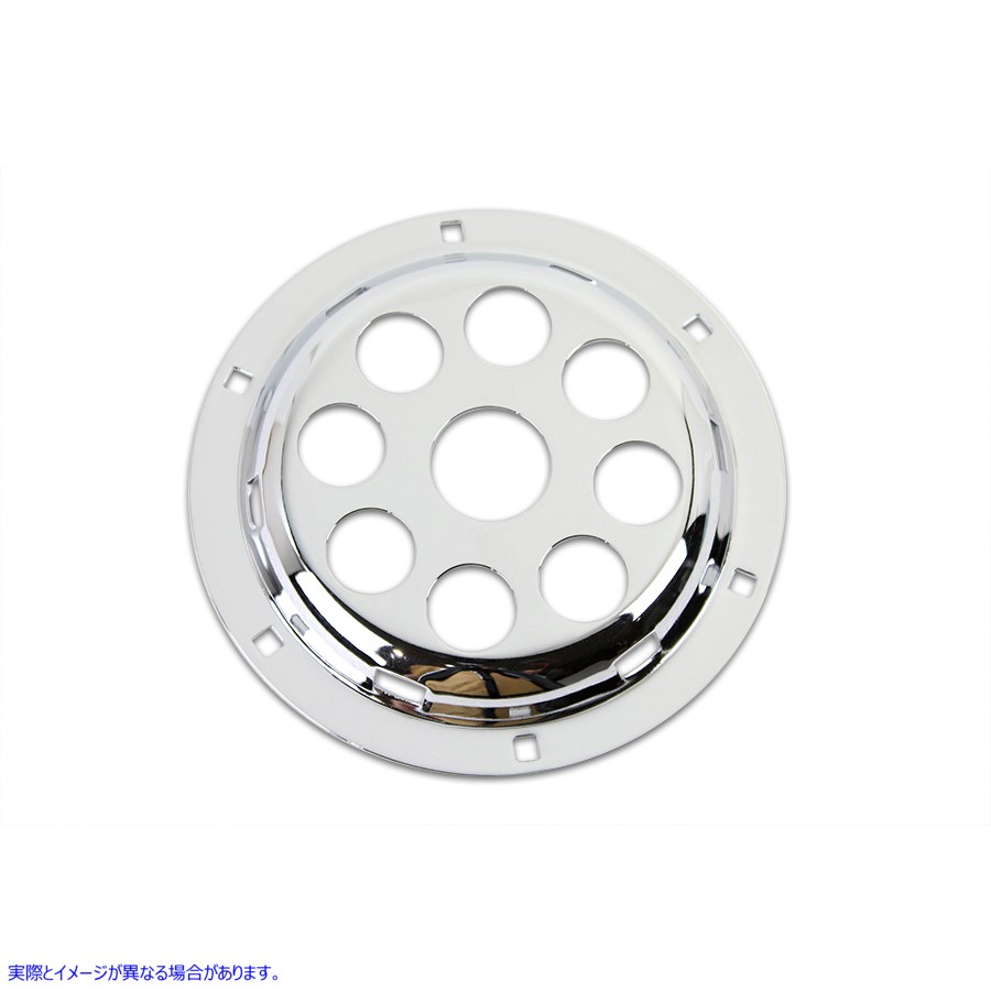 33-1611 クローム 6 インチ ホーンフェイス (穴付き) 取寄せ Vツイン Chrome 6 inch Horn Face with Holes (検索用／