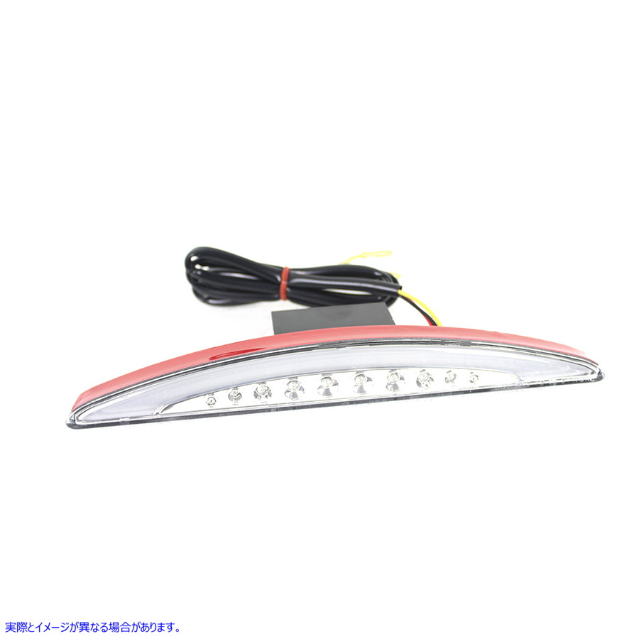 33-1626 スライススタイルLEDフェンダーマウントテールランプ（クリアレンズ付） Slice Style LED Fender Mount Tail Lamp with