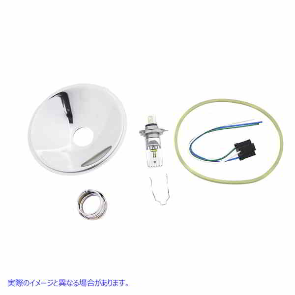 33-1668 スプリング フォーク LED 6 ボルト ヘッドランプ インサート Spring Fork LED 6 Volt Headlamp Insert 取寄せ Vツイン (