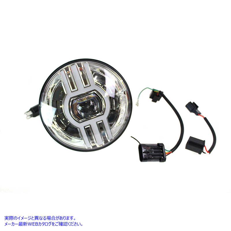 33-1674 Cyron 7 インチ Beast 2 一体型ヘッドランプ クローム Cyron 7 inch Beast 2 Integrated Headlamp Chrome 取寄せ Vツイ