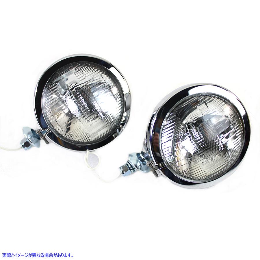 33-1679 4-1/2インチ溝付きスポットランプセット、12ボルト電球付き 4-1/2 inch Fluted Spotlamp Set with 12 Volt Bulb 取寄せ