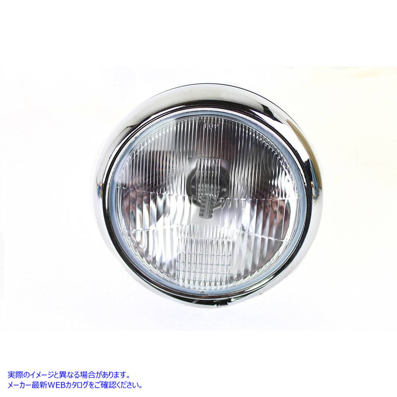 33-1768 7 インチ 6 ボルト LED ヘッドランプ ブラック 取寄せ Vツイン 7 inch 6 Volt LED Headlamp Black (検索用／