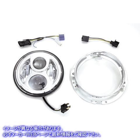 33-1783 7 LED Headlamp Assembly Black 取寄せ Vツイン (検索用／ Wyatt Gatling