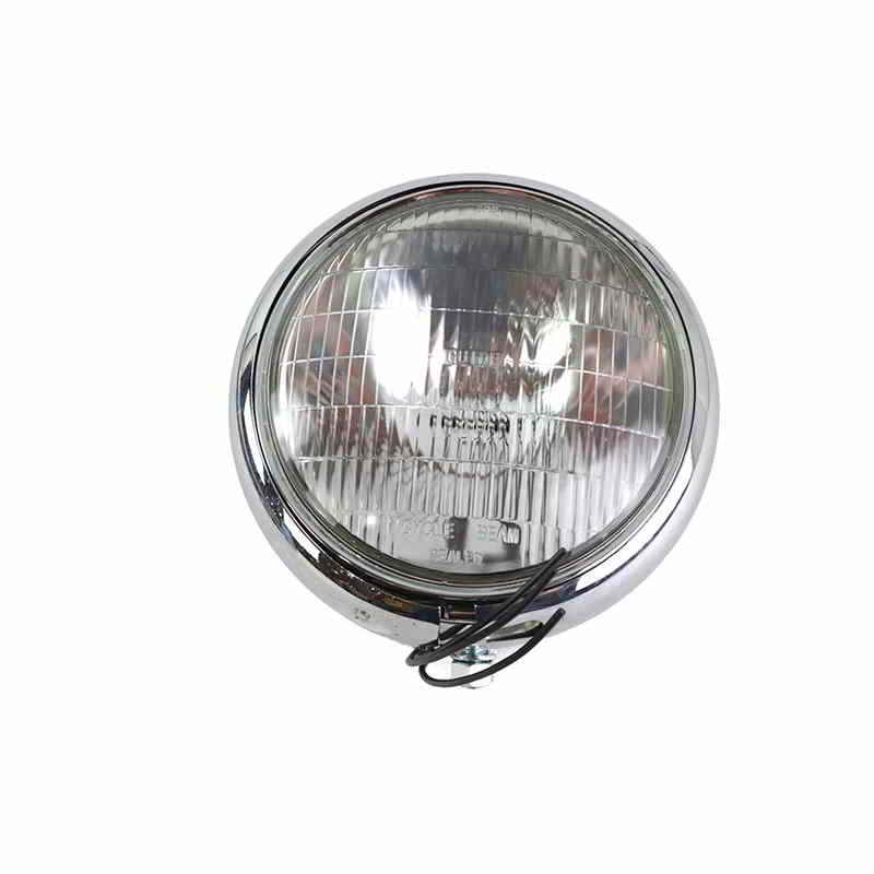 33-1806 7 インチ サイクル ビーム 6 ボルト アセンブリ 取寄せ Vツイン 7 inch Cycle Beam 6 Volt Assembly Chrome (検索用／