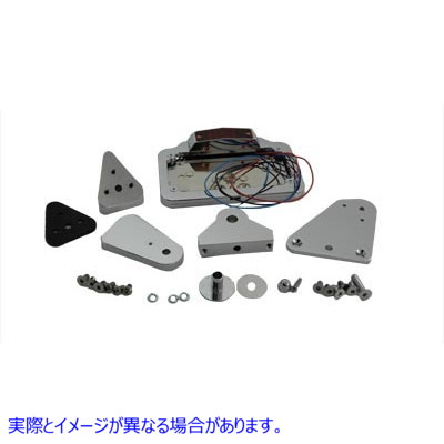 33-1929 サイドマウントテールランププレートセット 取寄せ Vツイン Side Mount Tail Lamp Plate Set (検索用／