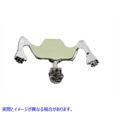 33-1936 7インチ ヘッドランプ バイザー オーナメント スカルタイプ クローム 7 inch Headlamp Visor Ornament Skull Type Chrom