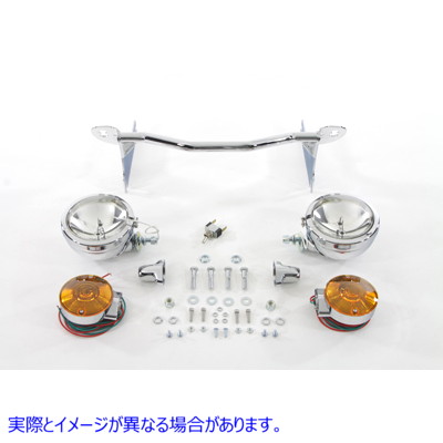 33-2037 クロームスポットランプキット Chrome Spotlamp Kit 取寄せ Vツイン (検索用／