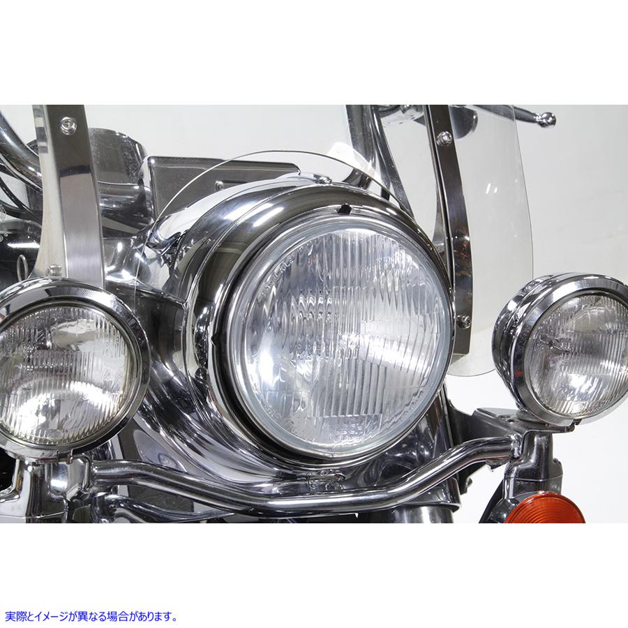 33-2134 アウターヘッドランプトリムリムクローム Outer Headlamp Trim Rim Chrome 取寄せ Vツイン (検索用／67712-83B