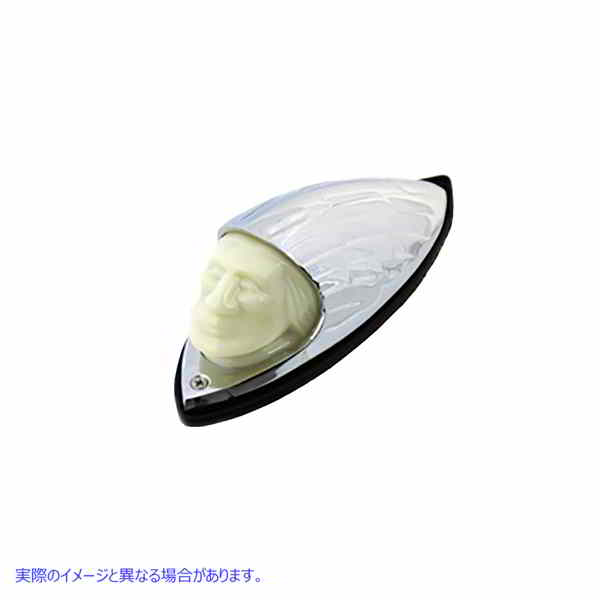 33-2145 インディアンフェイス フロントフェンダーランプ Indian Face Front Fender Lamp 取寄せ Vツイン (検索用／