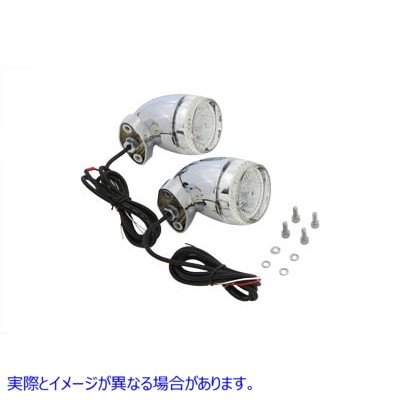33-2221 FLマウント付きブレットウインカーセット 取寄せ Vツイン Bullet Turn Signal Set with FL Mount (検索用／