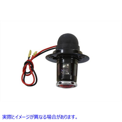 33-2235 ブラック 1 インチ ラウンド テール ランプ Black 1 inch Round Tail Lamp 取寄せ Vツイン (検索用／