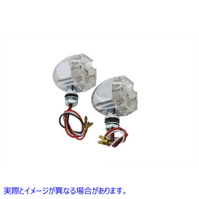 33-6057 ミニマーカーランプセット マルタ風 クリアレンズ Mini Marker Lamp Set Maltese Style Clear Lens 取寄せ Vツイン (検