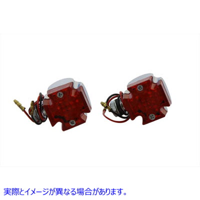 33-6058 ミニマーカーランプセット マルタ風レッドレンズ Mini Marker Lamp Set Maltese Style Red Lens 取寄せ Vツイン (検索用