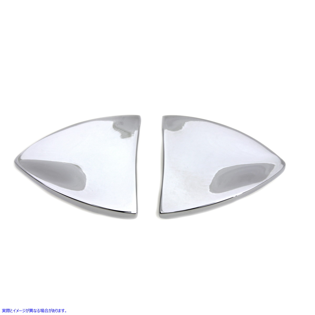 34-0049 クロームミラーブロックオフプレートセット Chrome Mirror Block Off Plate Set 取寄せ Vツイン (検索用／