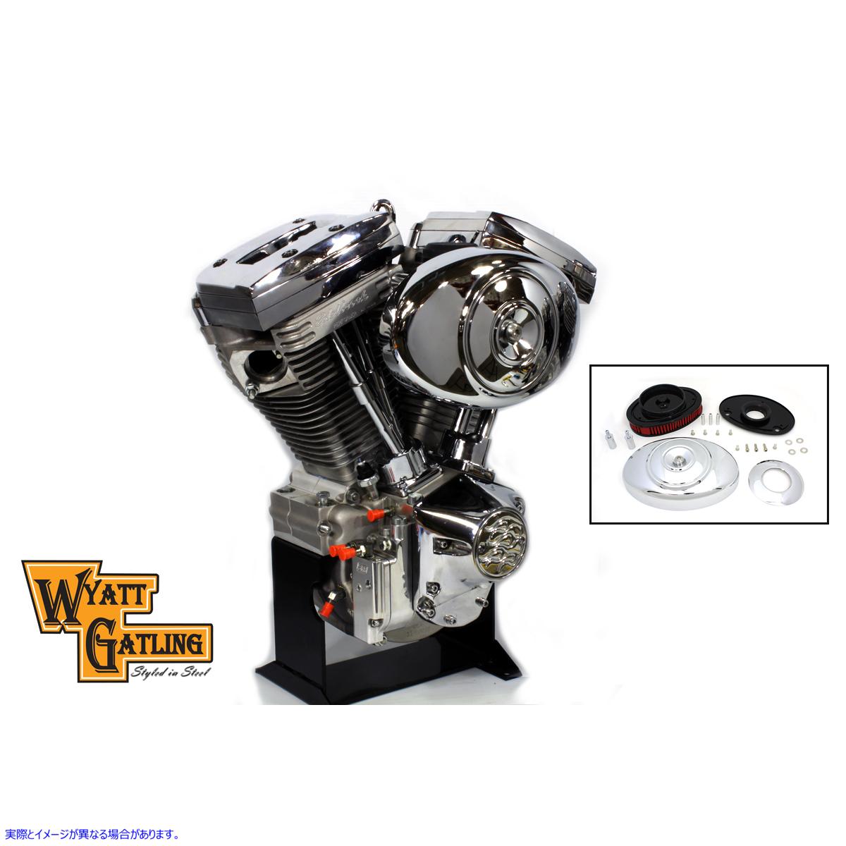 34-0062  取寄せ Vツイン Wyatt Gatling air cleaner kit (検索用／