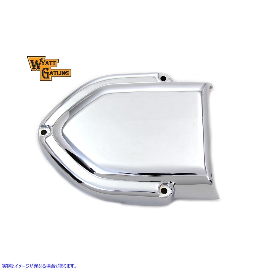 34-0087 ワイアット ガトリング クローム V チャージャー エアクリーナー カバー Wyatt Gatling Chrome V-Charger Air Cleaner C