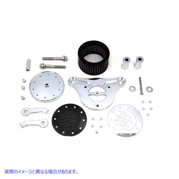 34-0235 ワイアット ガトリング エアクリーナー キット クローム Wyatt Gatling Air Cleaner Kit Chrome 取寄せ Vツイン (検索用