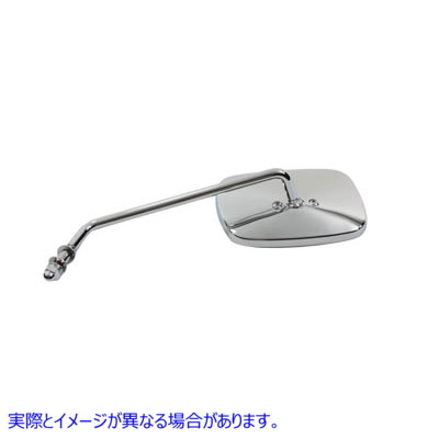 34-0317 Chrome Replica Swivel Mirror with Long Stem 取寄せ Vツイン (検索用／91894-82 Wyatt Gatling
