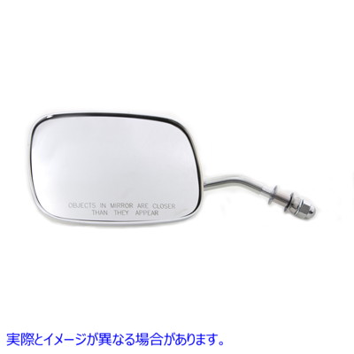 34-0319 ショートビレットステム付きクロームレプリカスイベルミラー Chrome Replica Swivel Mirror with Short Billet Stem 取